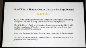 Good Wife Hotstar Web Series 7starhd uno